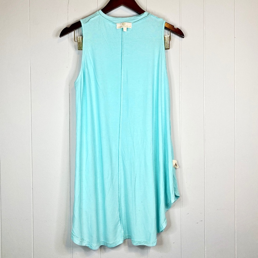 Simply Southern Blue Tunic Tank Womens Size Small - Picture 4 of 7
